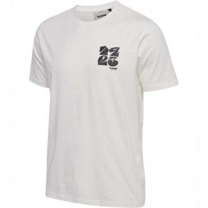 Hummel Regular Graphic S/S T-shirts Herren Weiß | 133555-118