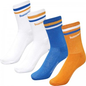 Hummel Retro 4-pack Mix Sneakers Damen Weiß | 953683-747