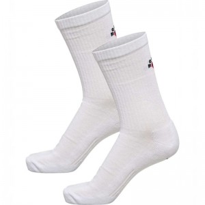 Hummel Roligan 2-pack Socken Damen Weiß | 747245-163