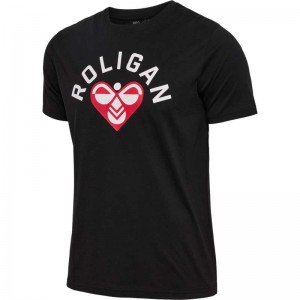 Hummel Roligan Cotton T-shirts Herren Schwarz | 163463-083