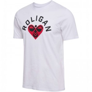 Hummel Roligan Cotton T-shirts Herren Weiß | 185527-180