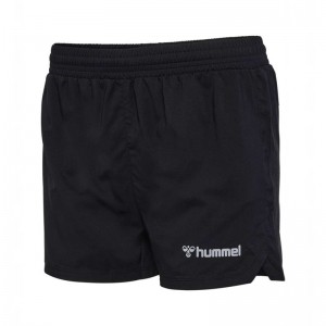 Hummel Run Kurze Hose Damen Schwarz | 113737-846
