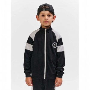 Hummel Runner Zip Jacken Kinder Schwarz | 199299-863