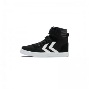 Hummel Slimmer Stadil High Jr Sneakers Kinder Schwarz | 039566-620