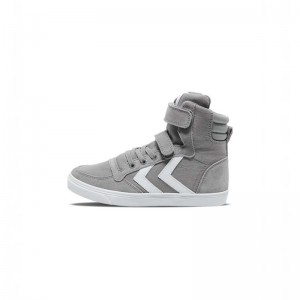 Hummel Slimmer Stadil High Jr Sneakers Kinder Grau | 334216-915