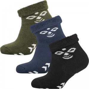 Hummel Snubbie 3 Pk Socken Kinder Schwarz | 612623-016
