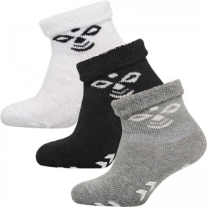 Hummel Snubbie 3 Pk Socken Kinder Schwarz | 760732-655