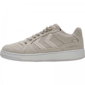 Hummel St. Power Play Canvas Sneakers Herren Grau | 544459-719