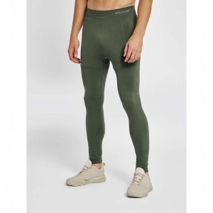 Hummel Stroke Seamless T-shirts Herren Grün | 174643-617
