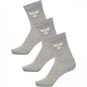 Hummel Sutton 3-pack Socken Kinder Grau | 233533-308