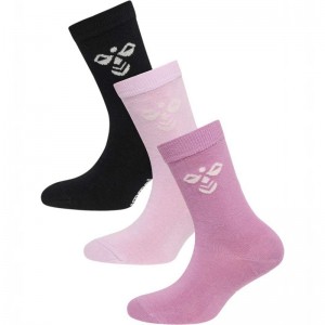 Hummel Sutton 3-pack Socken Kinder Rosa | 345378-459