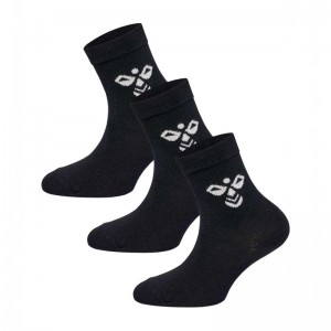Hummel Sutton 3-pack Socken Kinder Schwarz | 720724-004