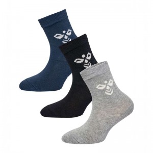 Hummel Sutton 3-pack Socken Kinder Schwarz | 533023-978