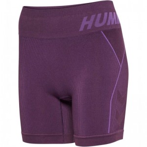 Hummel Te Christel Seamless Kurze Hose Damen Lila | 751133-643