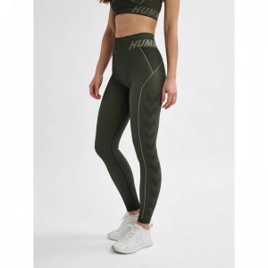 Hummel Te Christel Seamless Mw Strumpfhose Damen Grün | 715722-778