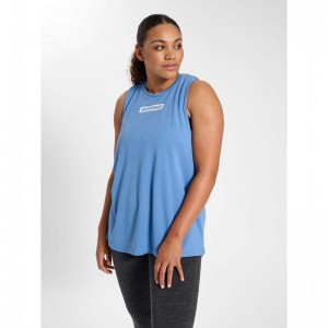 Hummel Te Curvy Plus Tanktop Damen Blau | 459537-759