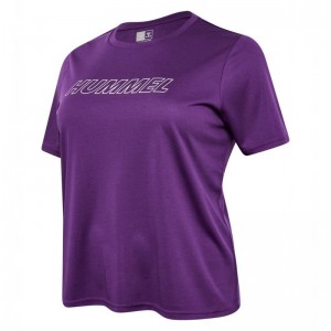 Hummel Te Curvy Plus T-shirts Damen Lila | 688247-882