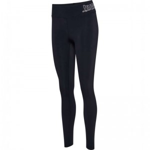Hummel Te Fundamental Mid Waist Strumpfhose Damen Schwarz | 773580-215