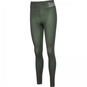 Hummel Te Fundamental Mid Waist Strumpfhose Damen Grün | 934204-242