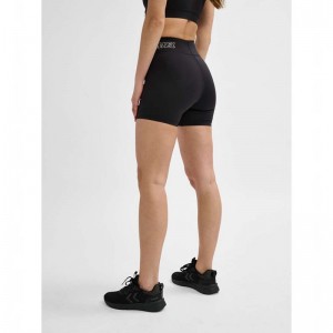 Hummel Te Fundamental Mw Tight Kurze Hose Damen Schwarz | 596279-664