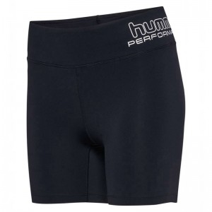 Hummel Te Fundamental Mw Tight Kurze Hose Damen Schwarz | 216703-867
