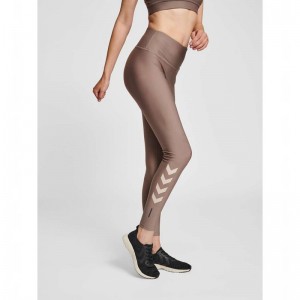 Hummel Te Tola High Waist Strumpfhose Damen Beige | 361153-661