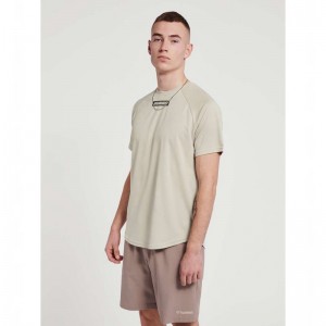 Hummel Te Topaz T-shirts Herren Beige | 868893-747