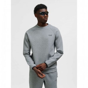 Hummel Tech Fleece Regular Crew Sweatshirt Herren Grau | 274845-476