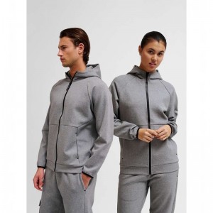 Hummel Tech Fleece Regular Zip Hoodie Damen Grau | 371107-878