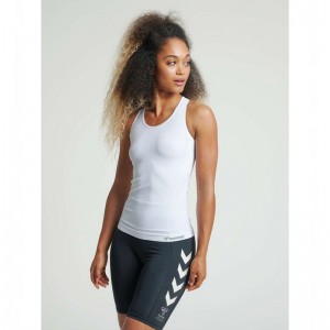 Hummel Tif Seamless Jogginghose Damen Weiß | 375943-062