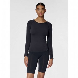 Hummel Tif Seamless L/S T-shirts Damen Schwarz | 995849-274