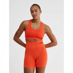Hummel Tif Seamless Top Sport BH Damen Orange | 299028-267