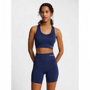 Hummel Tif Seamless Top Sport BH Damen Schwarz | 751488-657