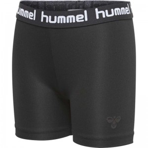 Hummel Tona Tight Kurze Hose Kinder Schwarz | 043378-246