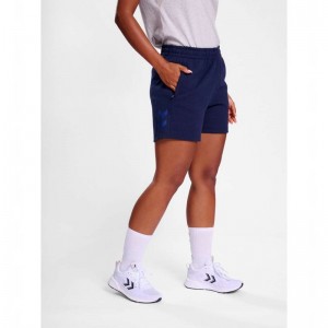 Hummel Travel Kurze Hose Damen Navy | 801378-940