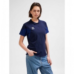 Hummel Travel Polo Strumpfhose Damen Navy | 076016-755