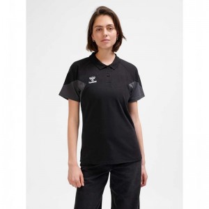 Hummel Travel Polo T-shirts Damen Schwarz | 603564-085