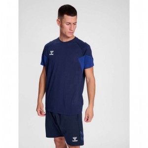 Hummel Travel S/S T-shirts Herren Navy | 547910-019