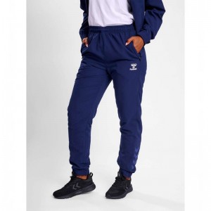 Hummel Travel Woven T-shirts Damen Navy | 739799-500