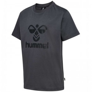 Hummel Tres S/S T-shirts Kinder Grau | 707316-025