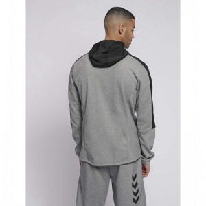 Hummel Tropper Zip Hoodie Herren Grau | 137600-703