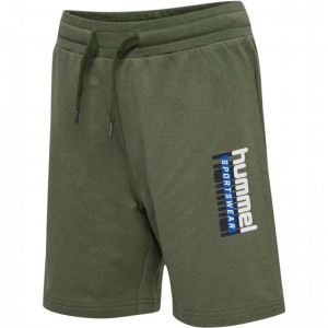 Hummel Tukas Kurze Hose Kinder Olivgrün | 467169-710
