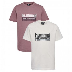 Hummel Tukas S/S 2-pack Jacken Kinder Weiß | 319136-654