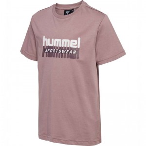 Hummel Tukas S/S T-shirts Kinder Rosa | 012829-565