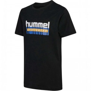 Hummel Tukas S/S T-shirts Kinder Schwarz | 580795-965