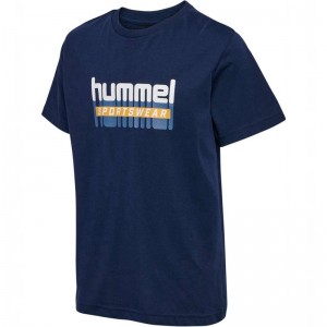 Hummel Tukas S/S T-shirts Kinder Schwarz | 470697-658