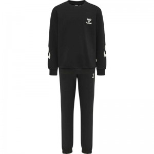 Hummel Venti Tracksuit Sportbekleidung Kinder Schwarz | 632003-060