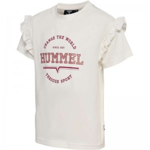 Hummel Violet S/S T-shirts Kinder Weiß | 815961-291