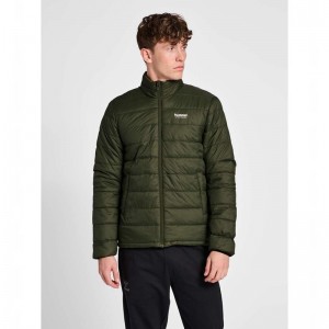 Hummel Wind Puff Jacken Herren Olivgrün | 974072-399