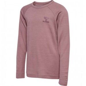Hummel Wingo L/S T-shirts Kinder Rosa | 670959-546